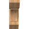 Ekena Millwork Thorton Slat Smooth Bracket w/ Offset Brace, Western Red Cedar, 7 1/2"W x 18"D x 22"H BKT0806X18X22THR06SWR - alternate 3